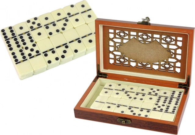 Domino logique en bois, boîte de 28 pièces