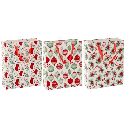Sac cadeau de Noël Świąteczne Symbole 30 × 42 × 12 cm