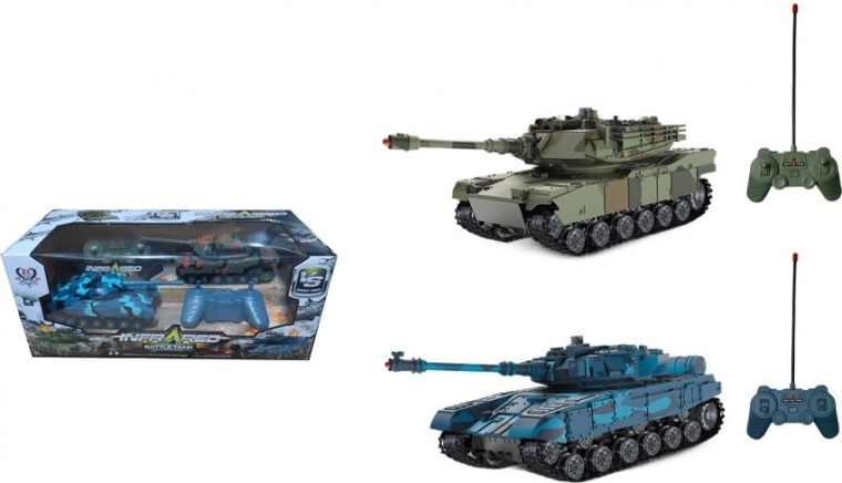 Char de combat RC avec système infrarouge 2,4 GHz