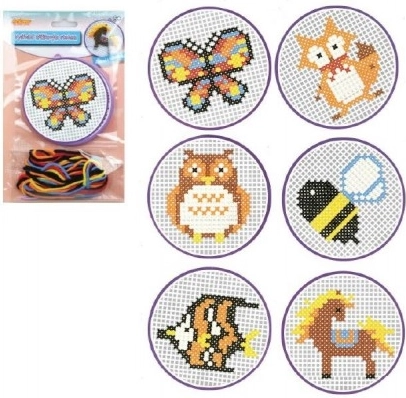 Kit de broderie au point de croix – A5, motifs variés