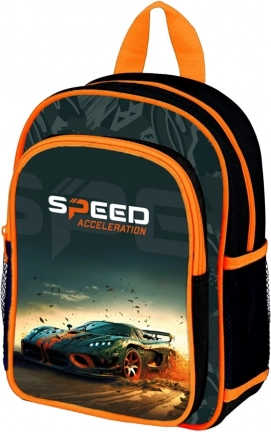 sac à dos préscolaire pour enfant avec motif de voiture