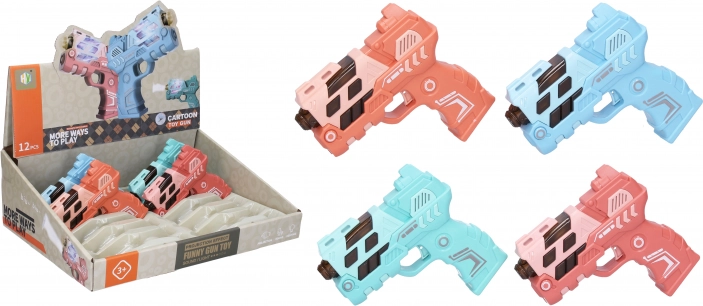 Pistolet pour enfants avec effets lumineux et sonores et projection (12 cm)