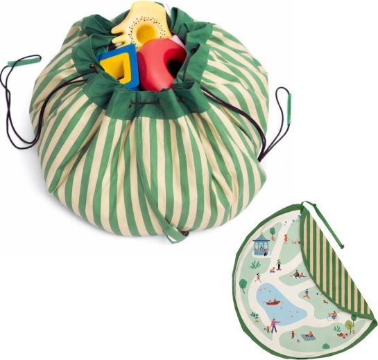 2-en-1 : tapis et sac à jouets