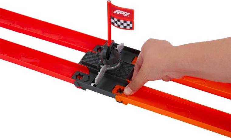 Module d’arrivée avec drapeau à damier