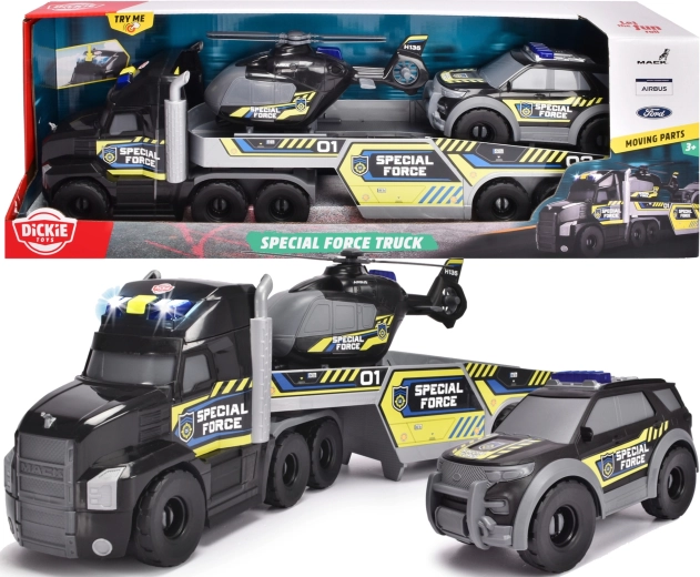 Ensemble interactif de véhicules de secours de la police Dickie Toys