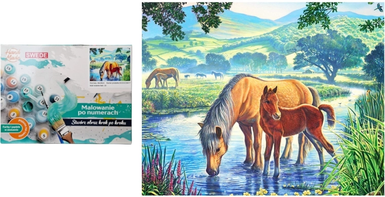 Peinture par numéros – chevaux