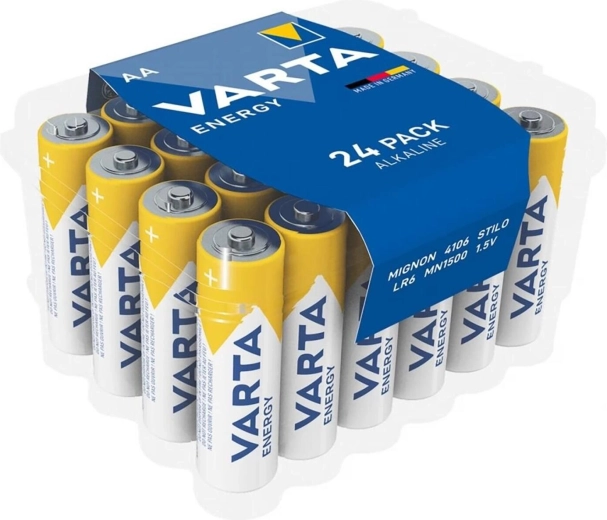 Piles alcalines AA LR6 24 pcs Varta