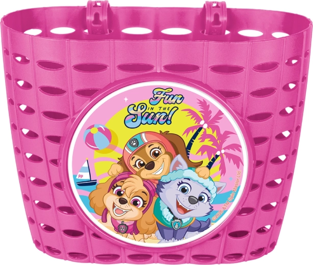 Panier de vélo enfant Pat' Patrouille framboise