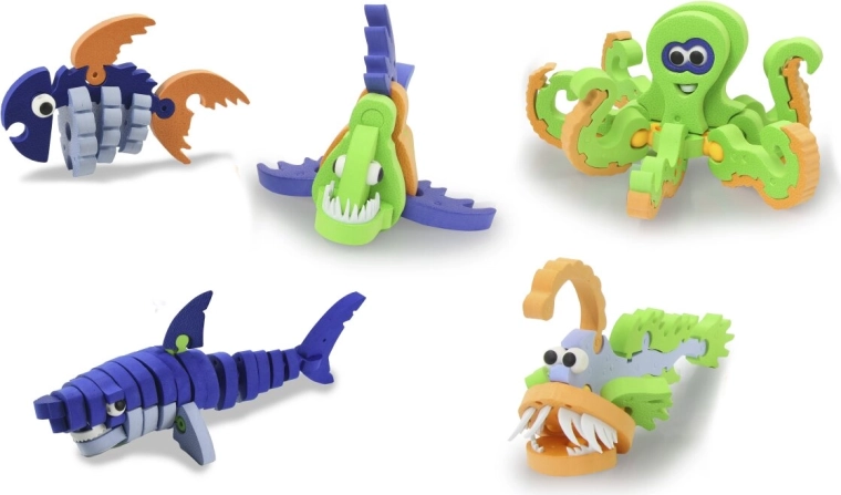 Jamara puzzle 3D souple à assembler Sea World (monde marin) - 1 pièce
