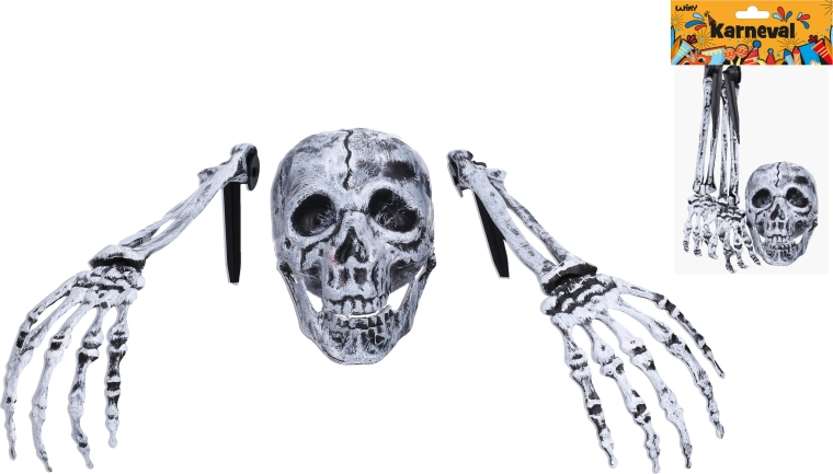 Décoration d’Halloween – squelette (mains et tête)