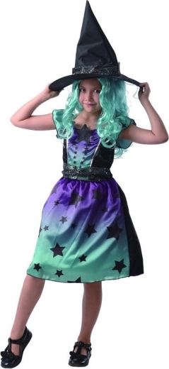 Costume de carnaval sorcière pour filles 110–120 cm