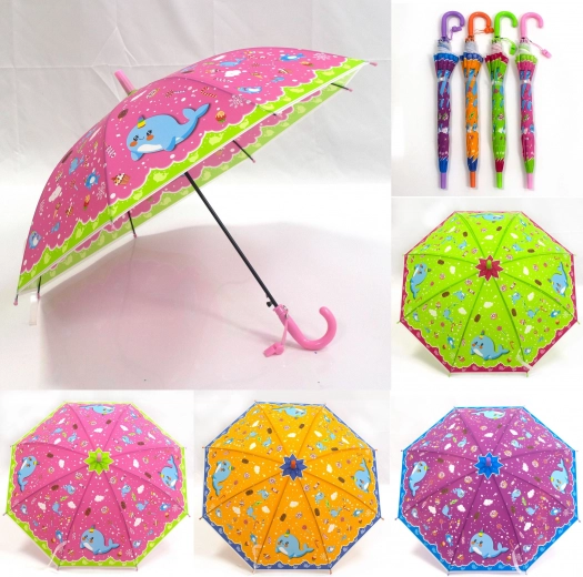 Parapluie pour enfants avec motif dauphin