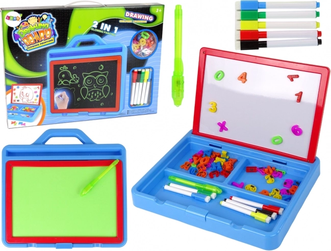 Tableau de dessin magnétique lumineux 2-en-1 pour enfants