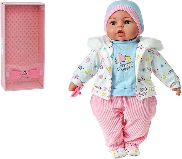 Bébé parlant et chantant dans une boîte cadeau
