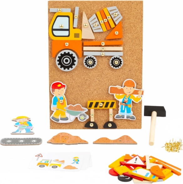 Set créatif à clouer en liège Transport – SMALL FOOT