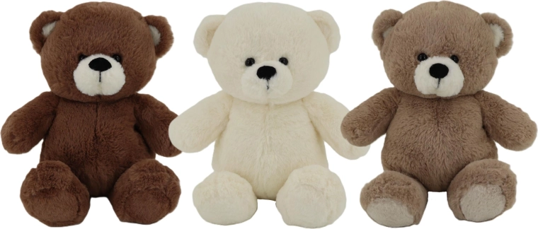 Ours en peluche Cuddly & Huggy 35 cm - 1 pièce