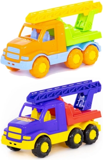 Camion de pompiers en plastique avec échelle télescopique