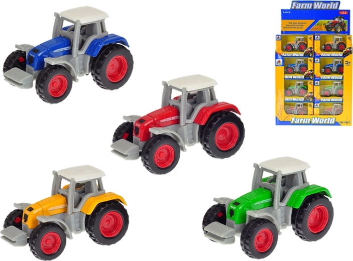 Tracteur métallique à l’échelle 1:64, 7 cm