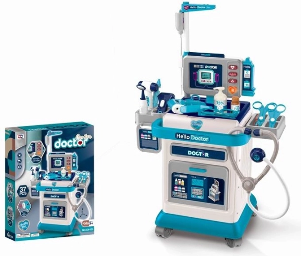 Mallette médicale mobile pour enfants (37 pièces)