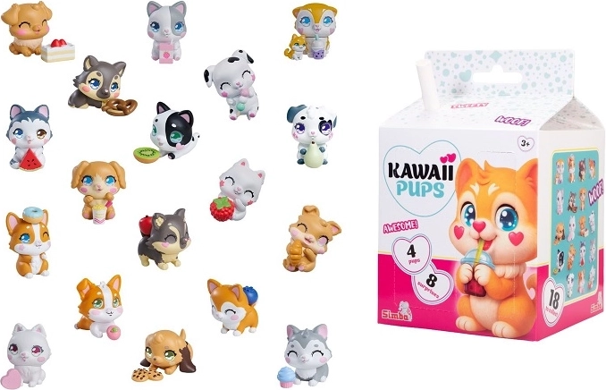SMBA chiens kawaii – set de 4 pièces