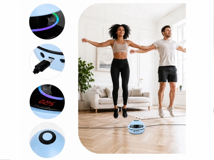 Musique Bluetooth et effets lumineux pour un exercice plus amusant