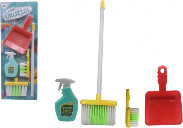 Set de ménage pour enfants avec accessoires, plastique, 5 pièces