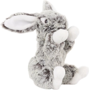 Lapin en peluche gris 20 cm