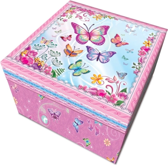 Boîte à bijoux musicale Papillon pour enfants