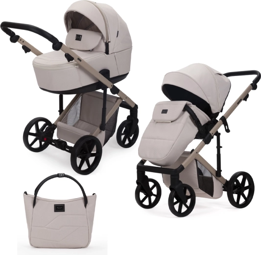 Poussette combinée Adamex Dolce natura vanilla 2en1