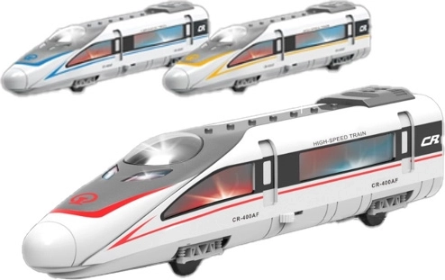 Train à grande vitesse CR-400AF avec effets lumineux et sonores et portes ouvrantes 28 cm