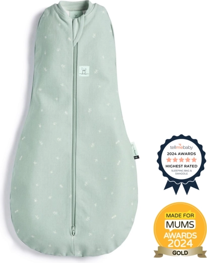 ErgoPouch lange d’emmaillotage et gigoteuse 2-en-1 Cocoon sage 0,2 TOG (6–12 mois)