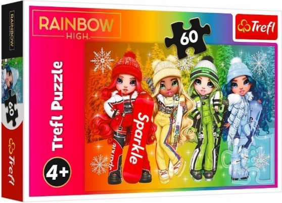 Puzzle 60 pièces Poupées joyeuses RAINBOW HIGH