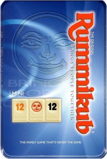 Rummikub mini en boîte métallique – jeu de voyage familial