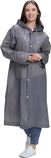 Capuche avec cordon de serrage pour protection contre le vent