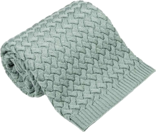 Couverture en mérinos NANNA Fluffy sage
