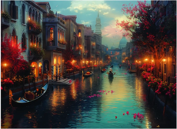 Puzzle Aube à Venise 1000 pièces