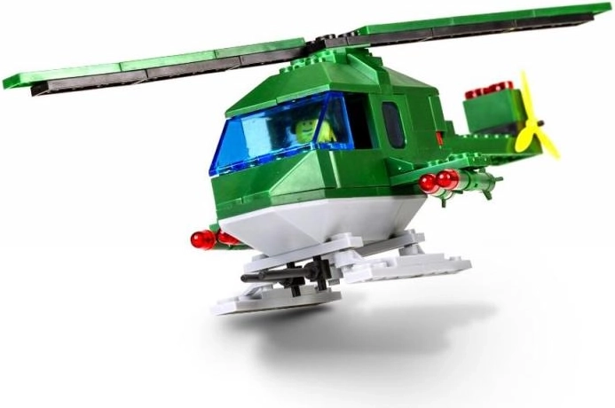 Cheva set de construction hélicoptère – modèle de combat avec équipage