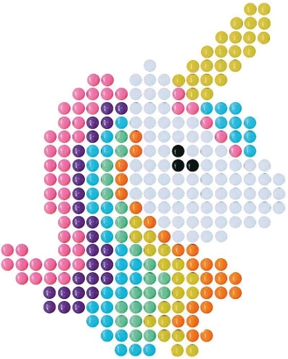 Licorne magique en perles