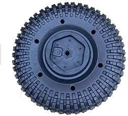 JAMARA roue avant pour véhicule électrique pour enfants Land Rover Defender 110 SVX Li-Power 12,6 V
