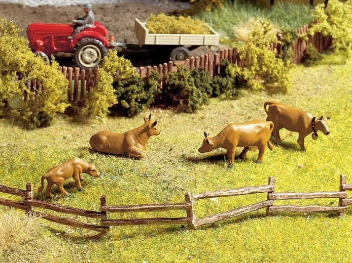 Clôture de pâturage NOCH – set de 12 éléments, longueur 100 cm (H0)