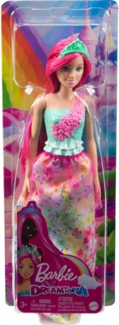 Poupée Barbie Dreamtopia princesse aux cheveux framboise - 1 pièce