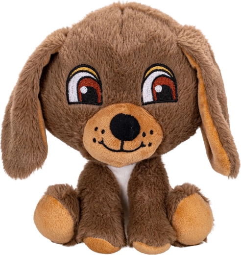 Chien en peluche assis 20 cm