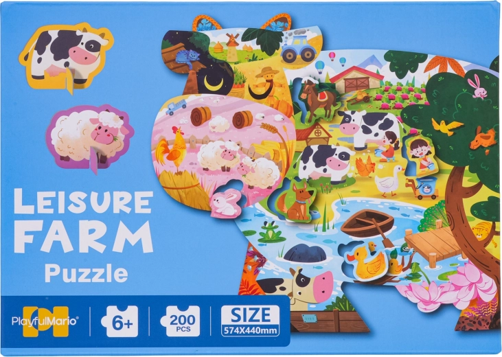 Ensemble puzzle 200 pièces – ferme