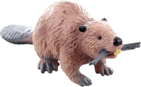 Figurine de castor en plastique