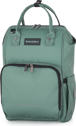 Petite&Mars sac à dos à langer pour poussette Jack Catchthemoment Misty Green