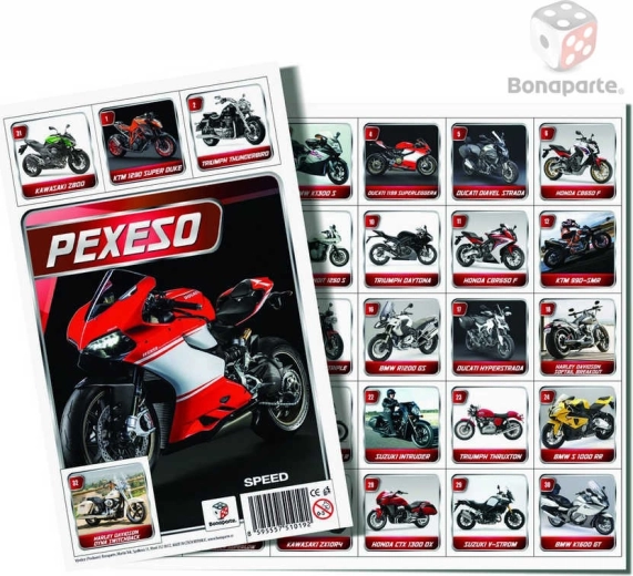 Bonaparte pexeso Moto Speed – motos (photographies) - 1 pièce
