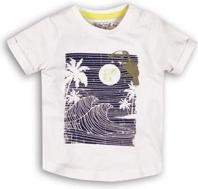 T-shirt enfant Dirkje à manches courtes Tropical Toucan Do It, blanc