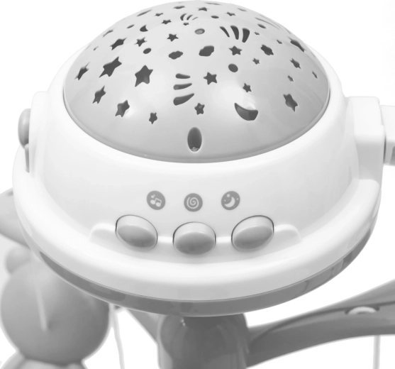 Nuit paisible avec projecteur lumineux