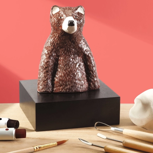 Kit de modelage en argile Atelier – set créatif pour fabriquer un ourson