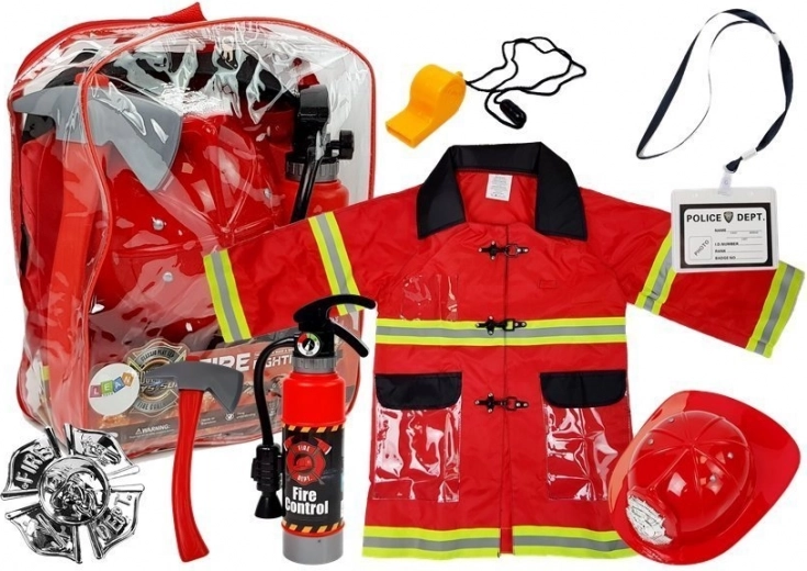 Costume de pompier pour enfants avec accessoires